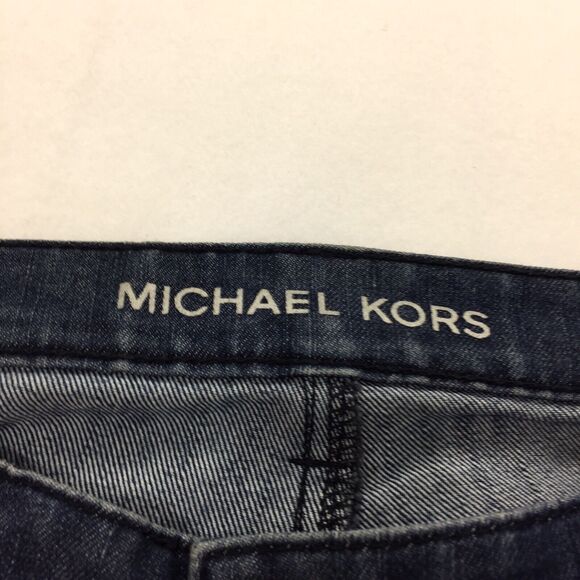Michael Kors Skinny Leg Jeans Size 6 Womens Dark Wash Designer Denim - ALTERED - Picture 6 of 10